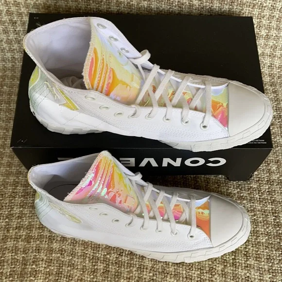 Converse Untitled Hi White/White/Iridescent MEN`S - Picture 3 of 16